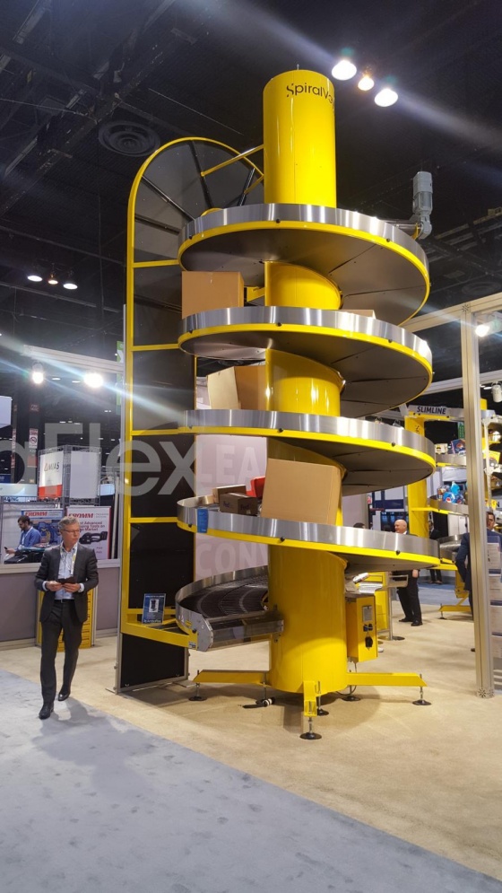 All-purpose spiral conveyor for medium to large products